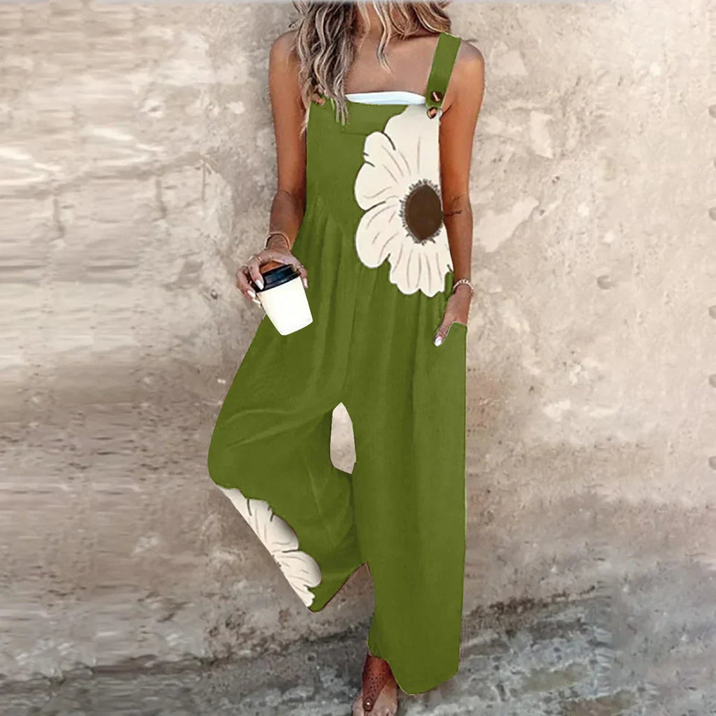 Mono Estampado sin Mangas para Mujer