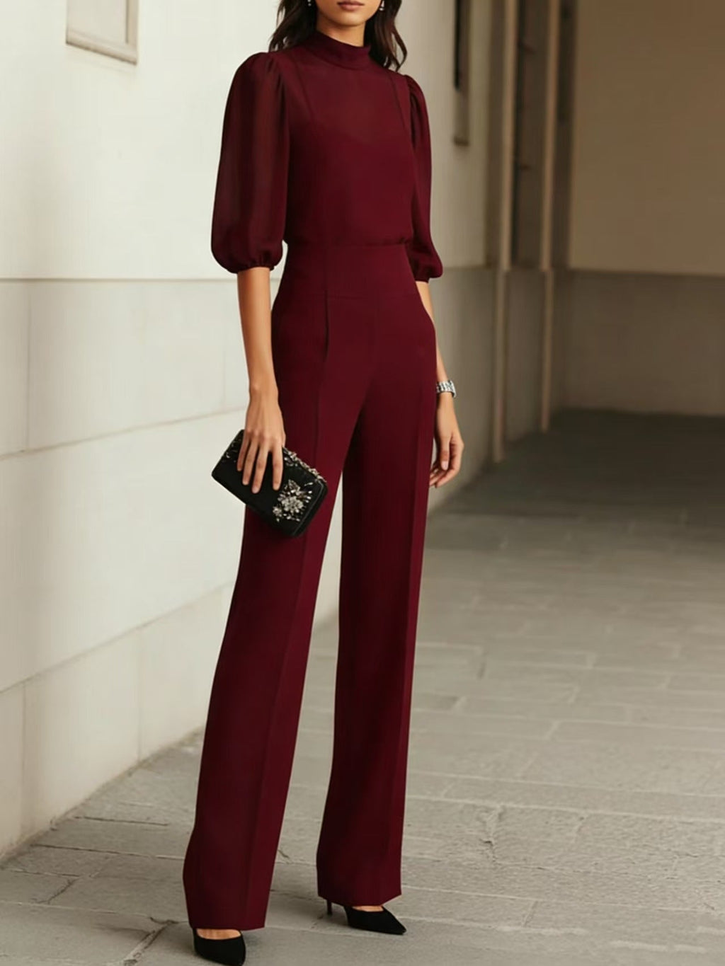 3-Piece Set with Blouse and Pants for Women | Perfect for Going Out