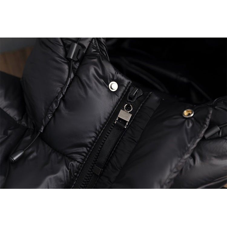 Abrigo Puffer Largo con Capucha para Mujer