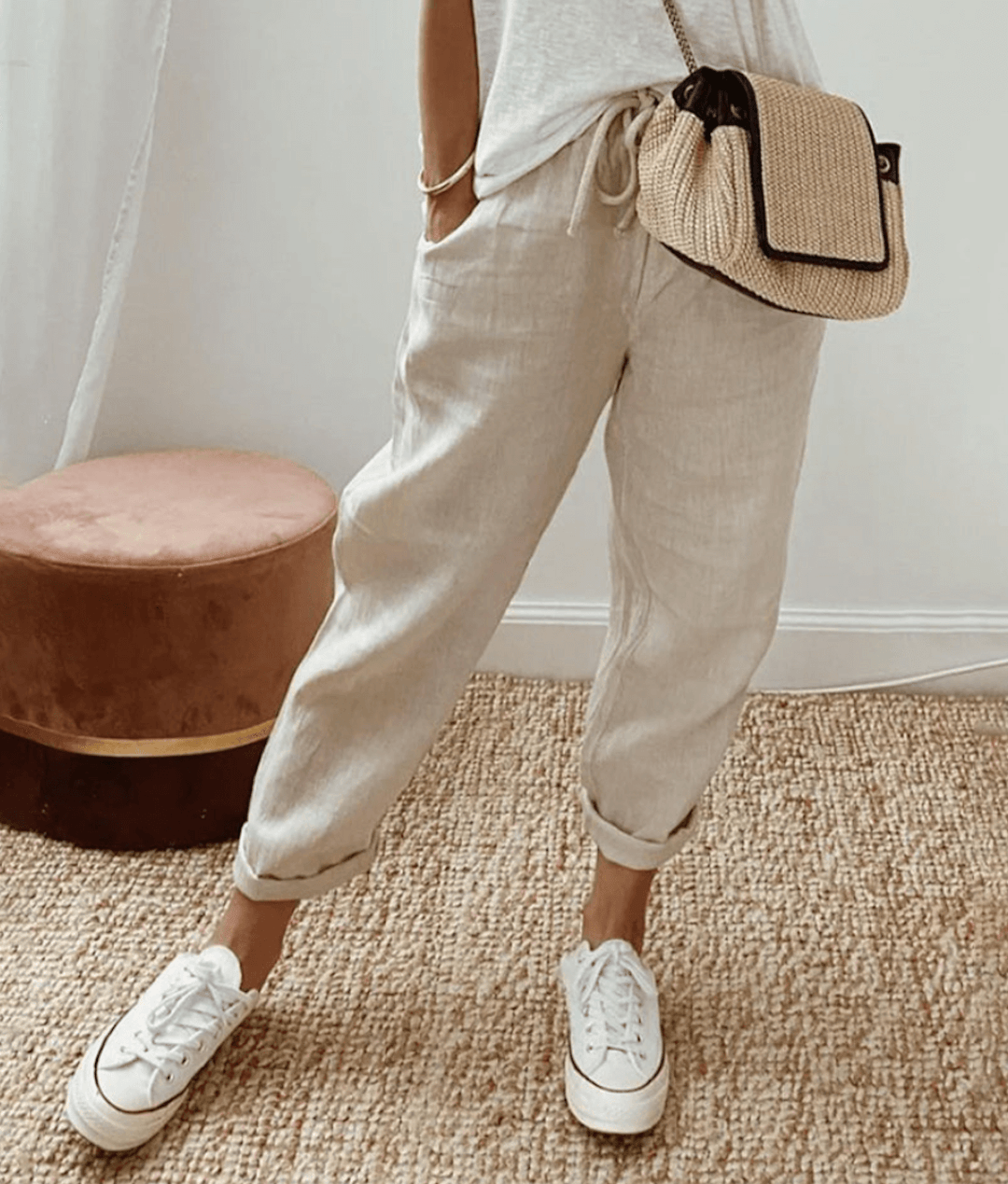 Pantalones Cómodos de Algodón para Mujer