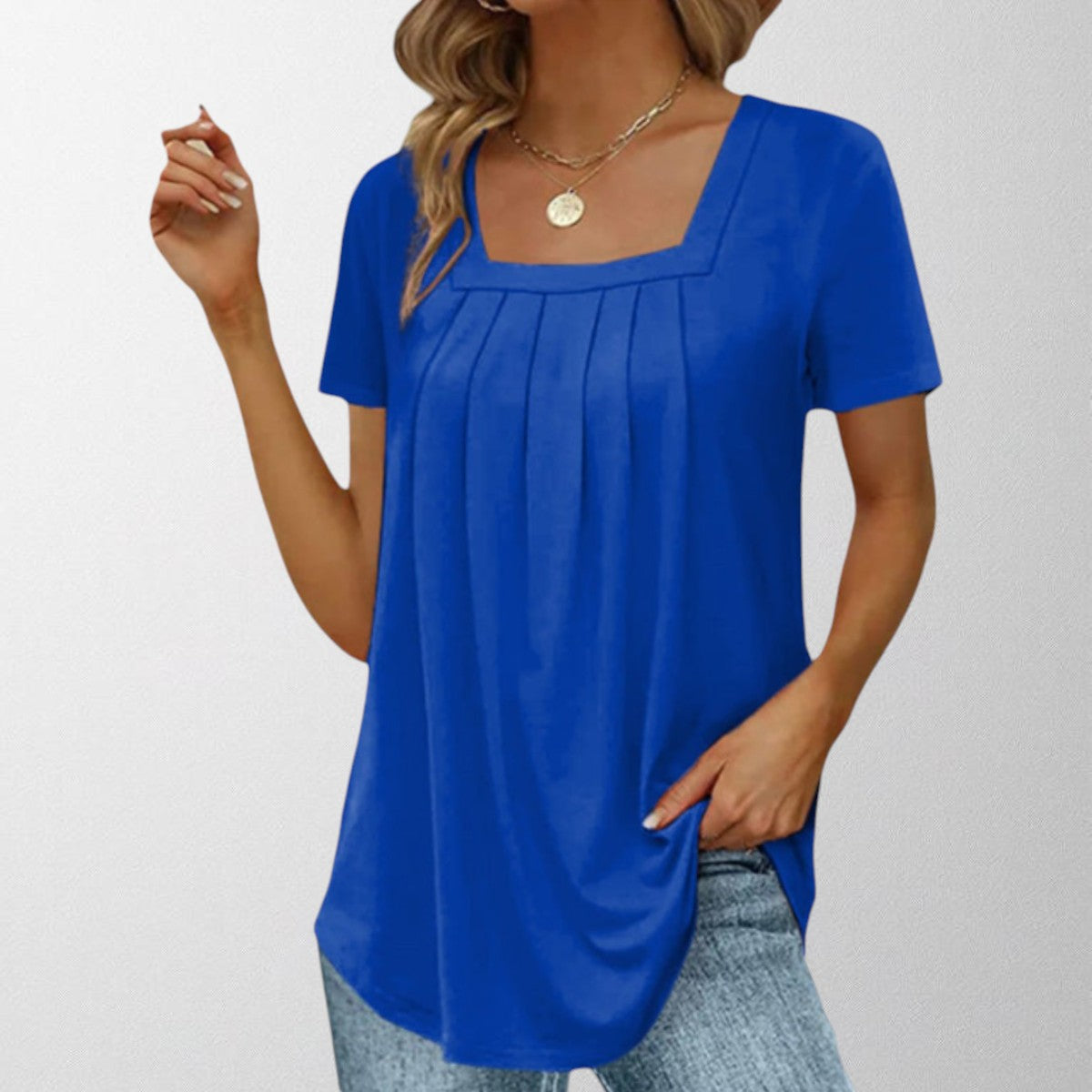 Light Pleated Blouse for Summer for Women