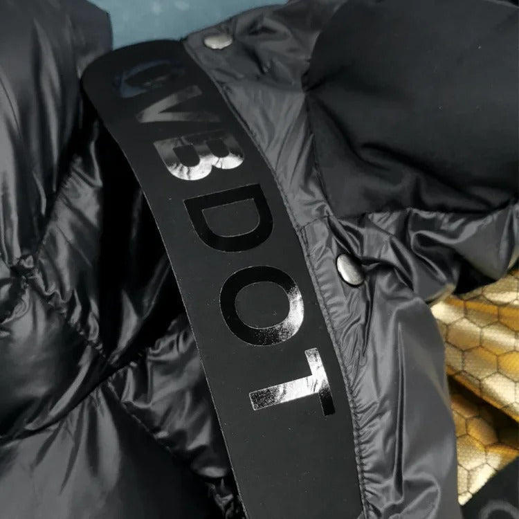 Abrigo Puffer Largo con Capucha para Mujer