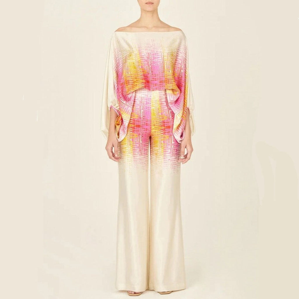 Two-Piece Set with Batwing Sleeves for Women | Ideal for Summer
