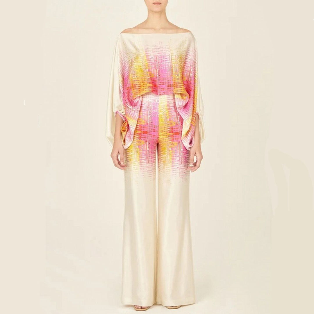 Two-Piece Set with Batwing Sleeves for Women | Ideal for Summer