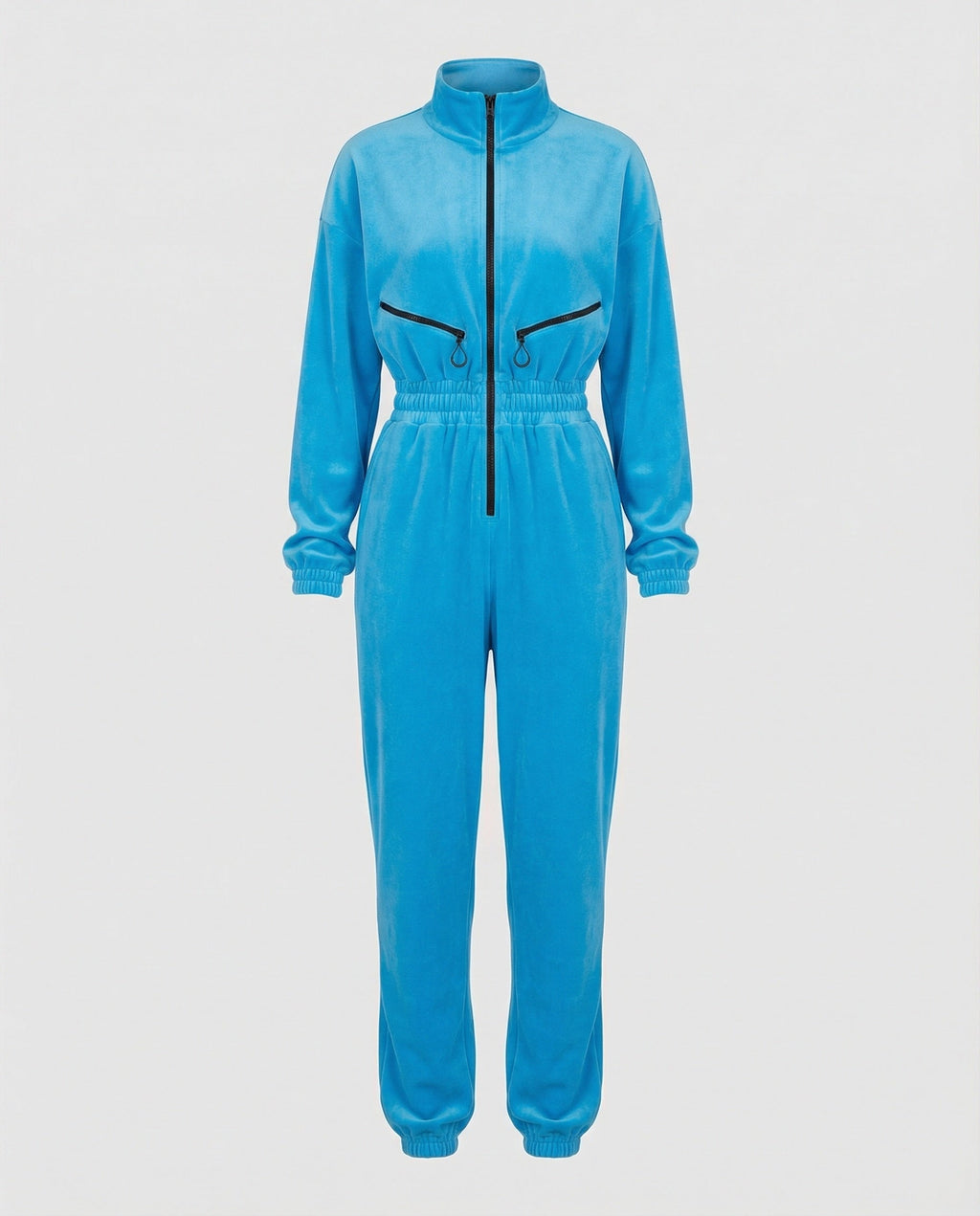 Mono Casual con Capucha de Mezcla de Algodón para Mujer