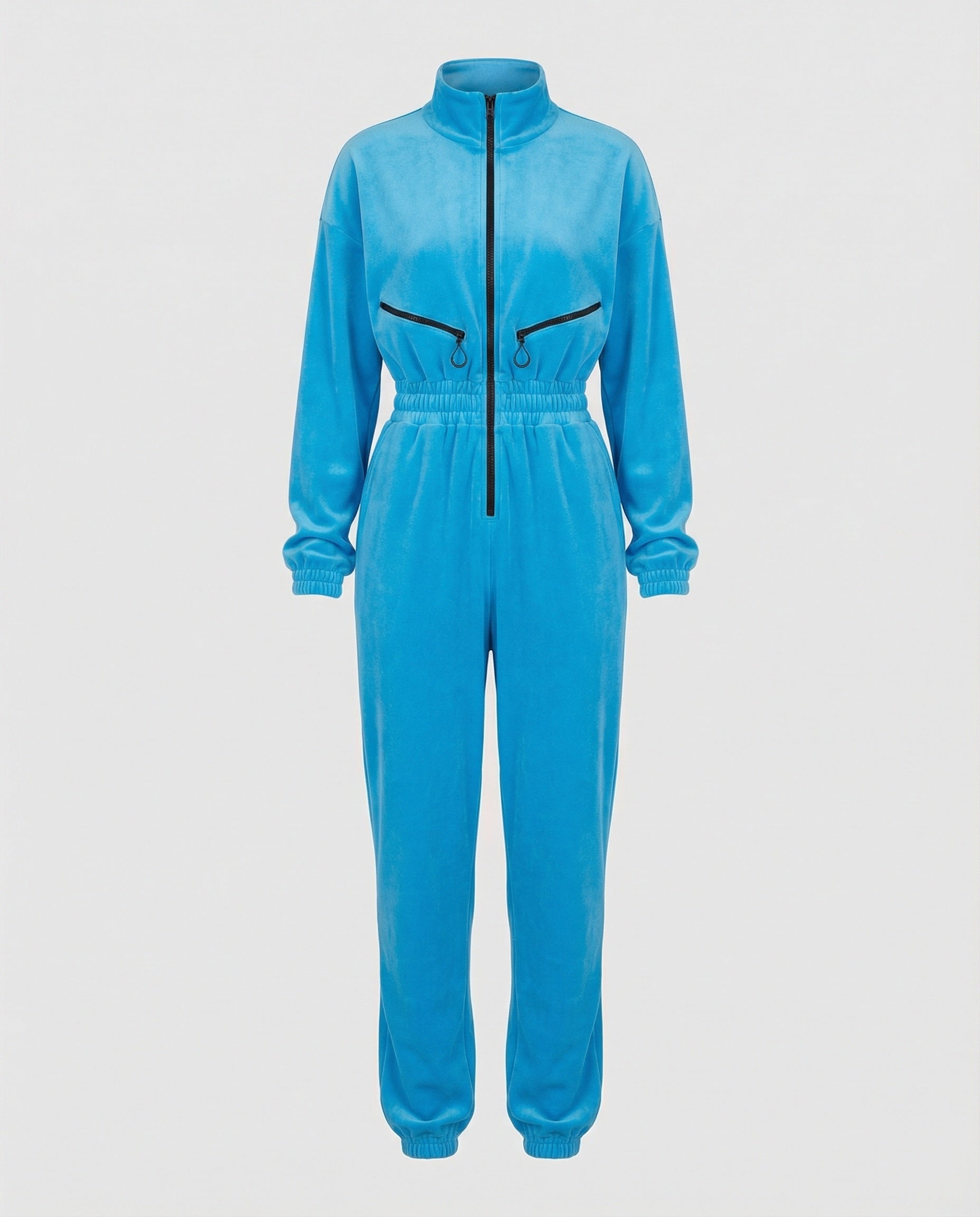 Mono Casual con Capucha de Mezcla de Algodón para Mujer