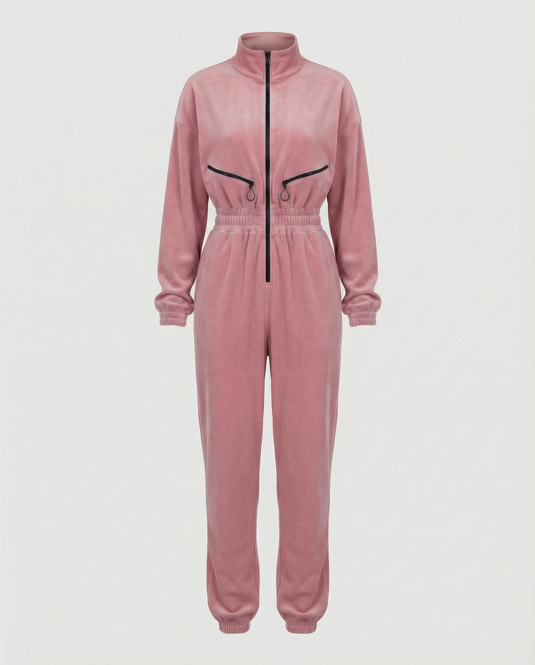 Mono Casual con Capucha de Mezcla de Algodón para Mujer