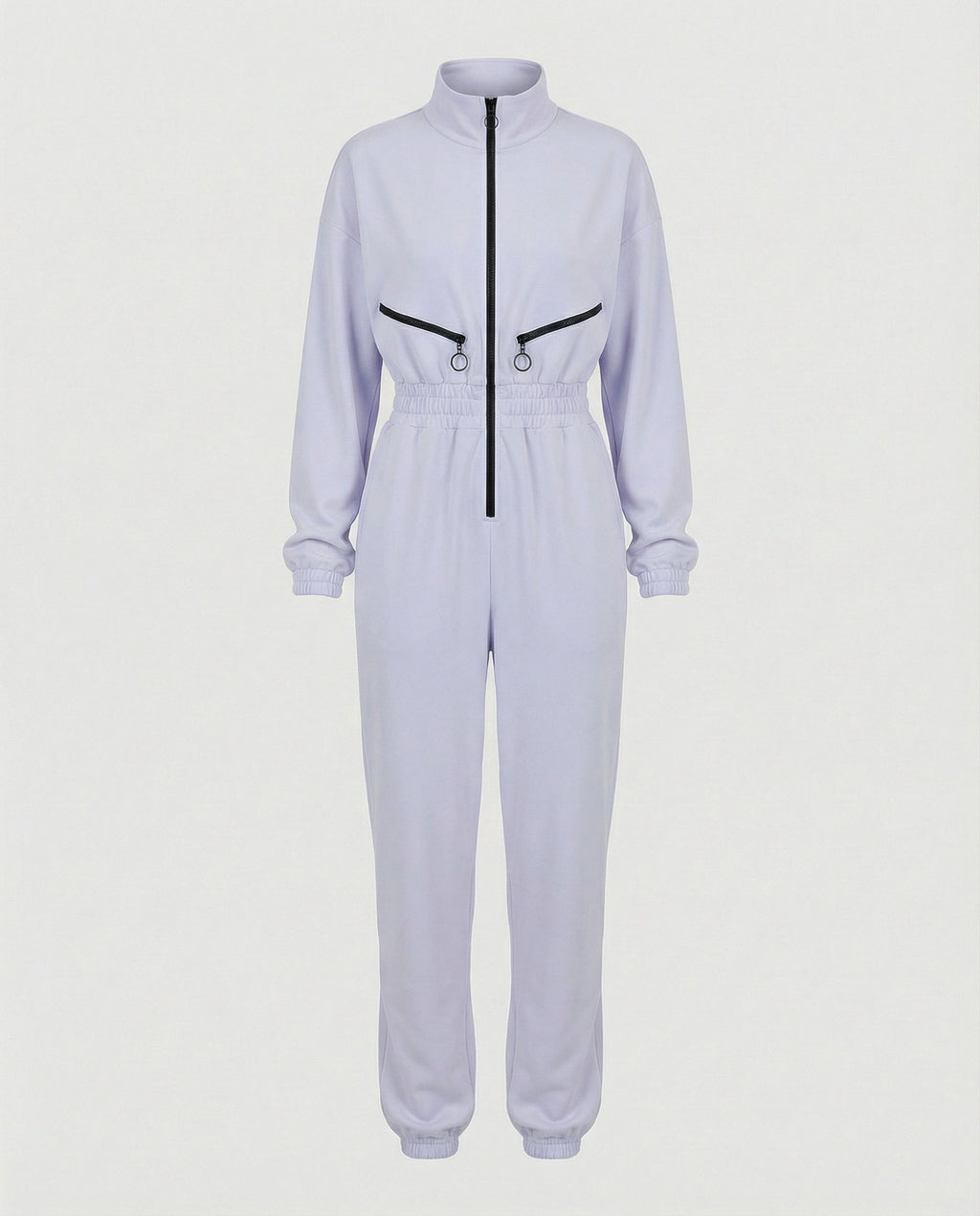 Mono Casual con Capucha de Mezcla de Algodón para Mujer