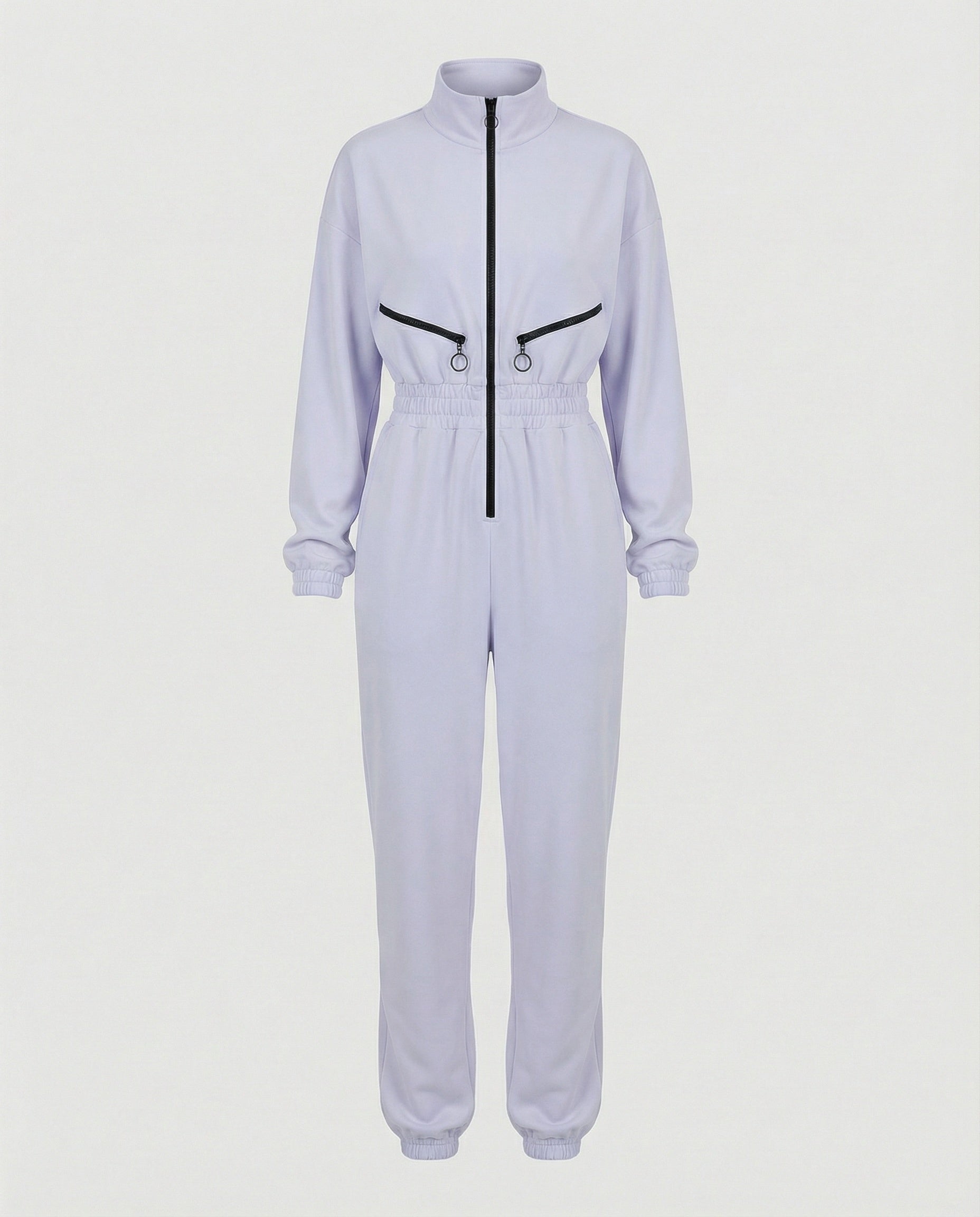 Mono Casual con Capucha de Mezcla de Algodón para Mujer