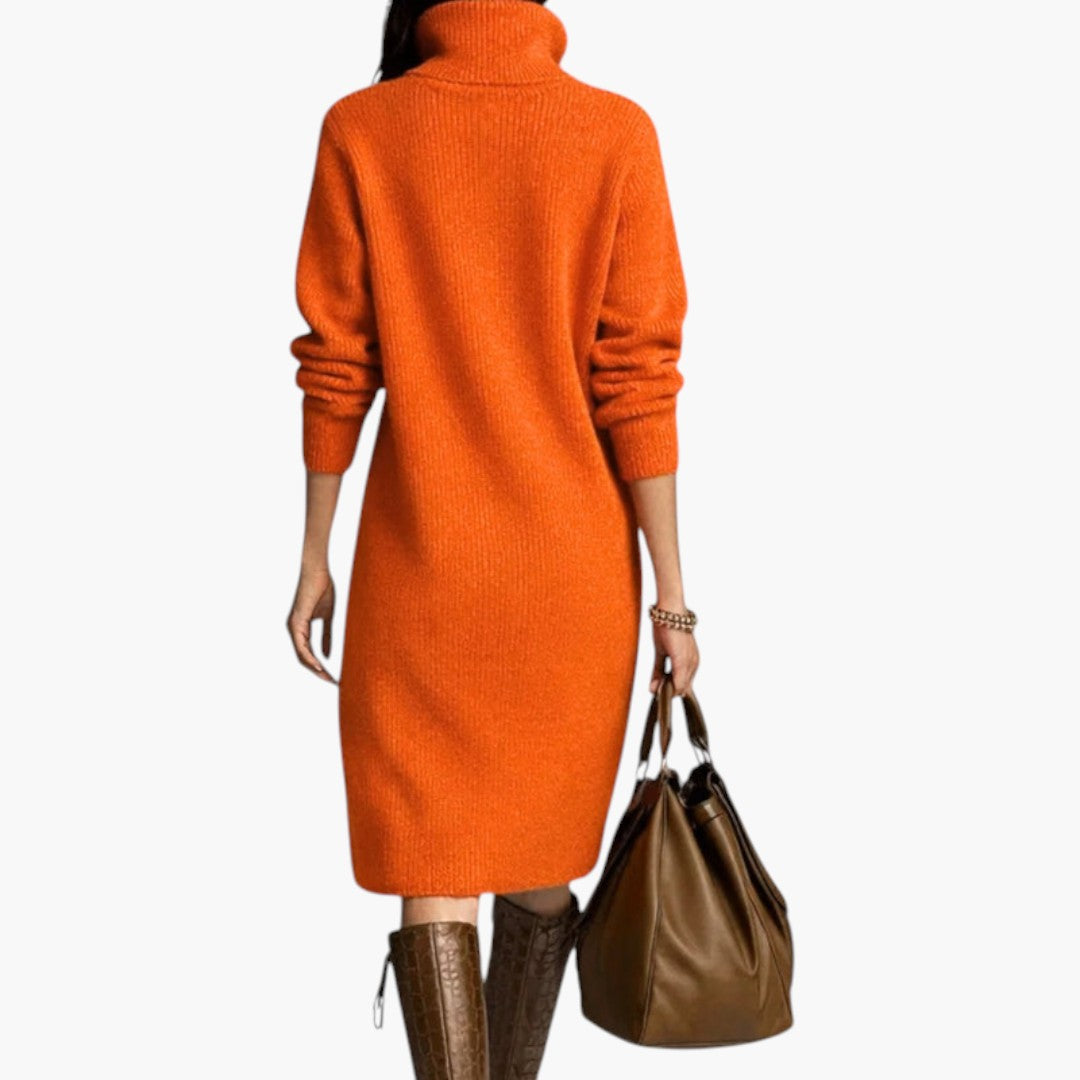 Oversized Ribbed Sweater Dress for Women