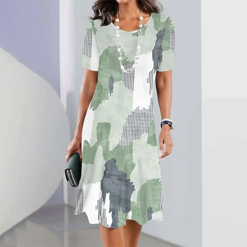 Vestido Midi Estampado para Mujeres