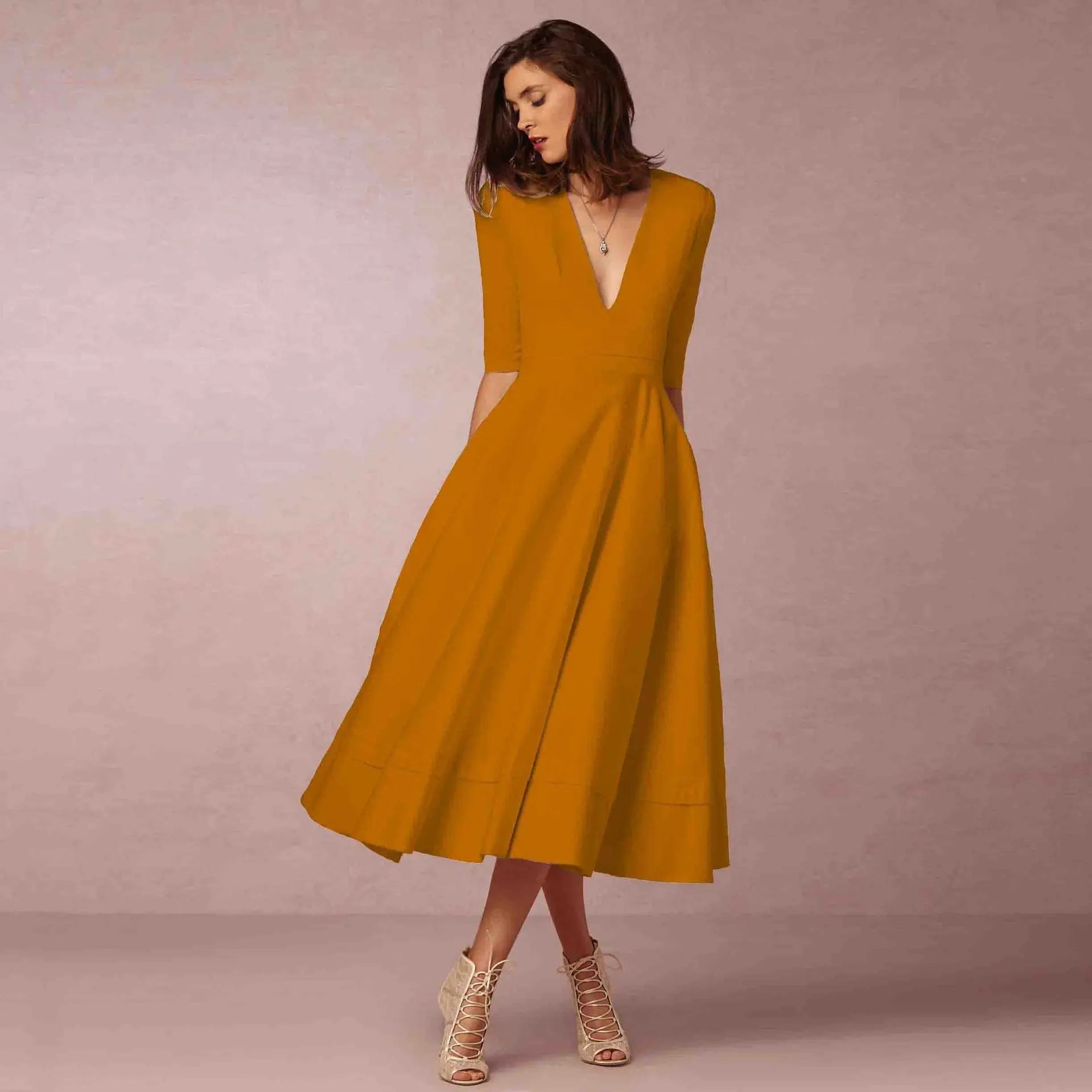 Vestido Midi Elegante para Mujeres