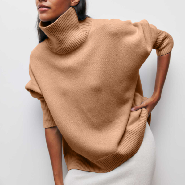 Oversized Turtleneck Sweater for Women