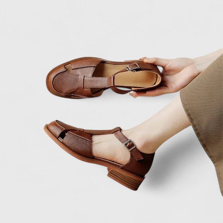 Sandalias de Tacón Bajo para Mujer