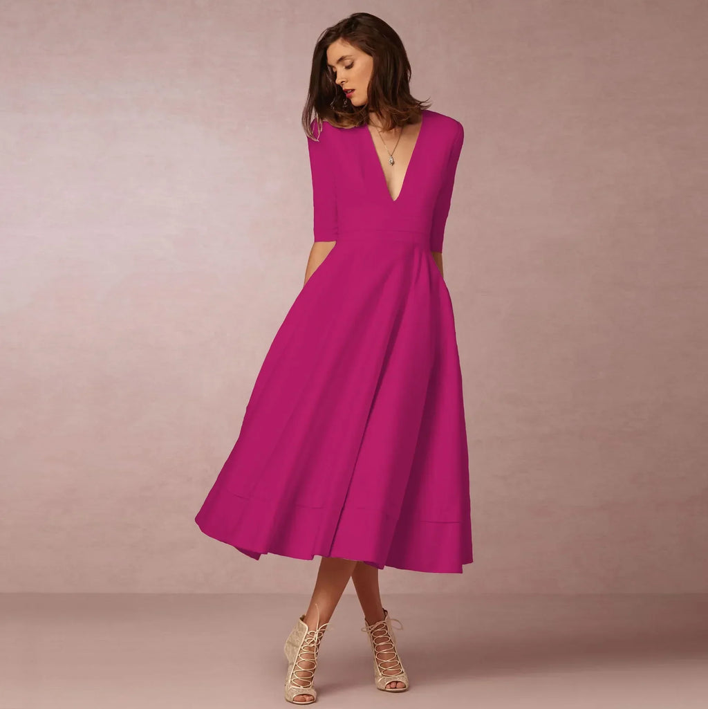 Vestido Midi Elegante para Mujeres