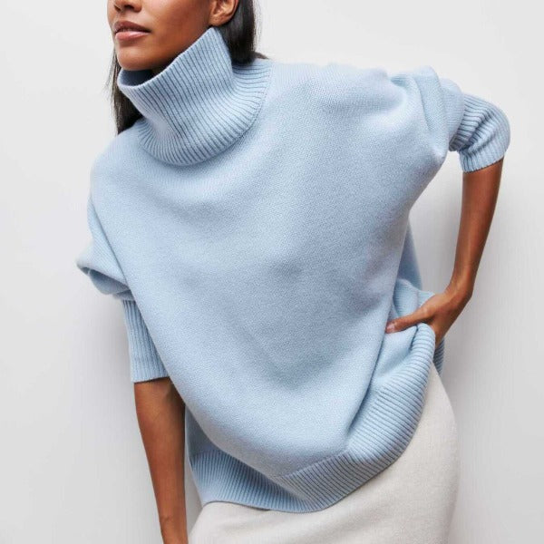 Oversized Turtleneck Sweater for Women