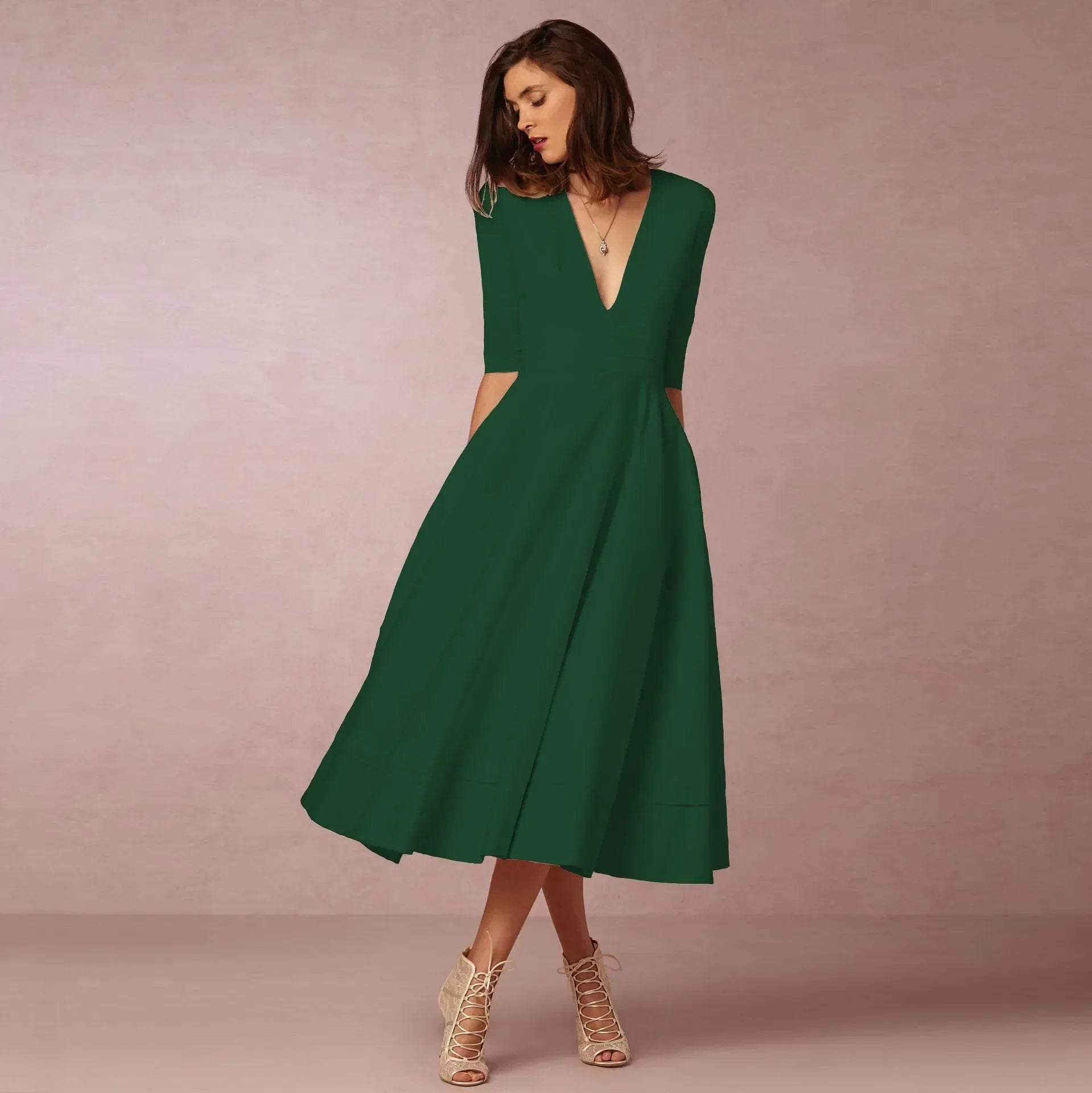 Vestido Midi Elegante para Mujeres