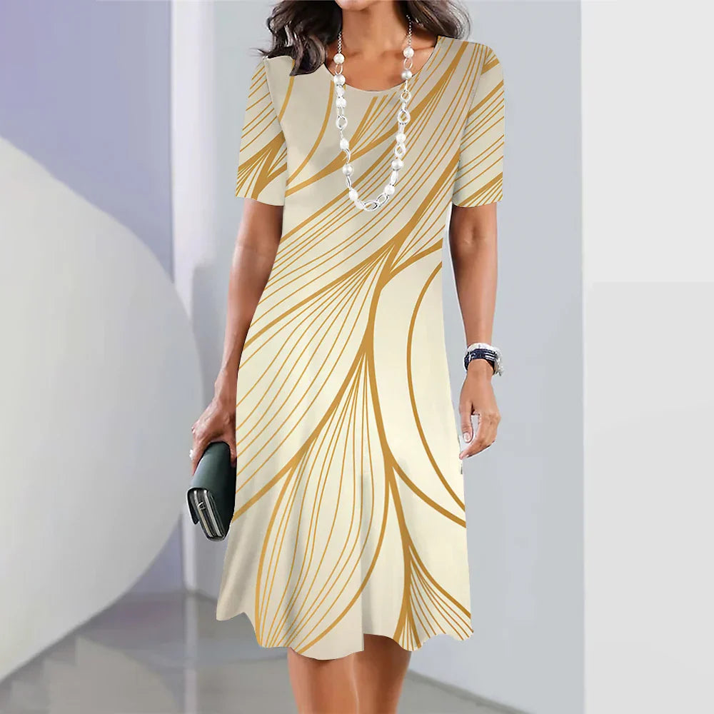Vestido Midi Estampado para Mujeres