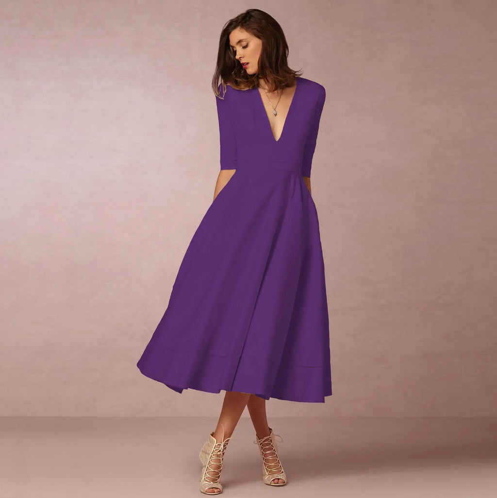 Vestido Midi Elegante para Mujeres