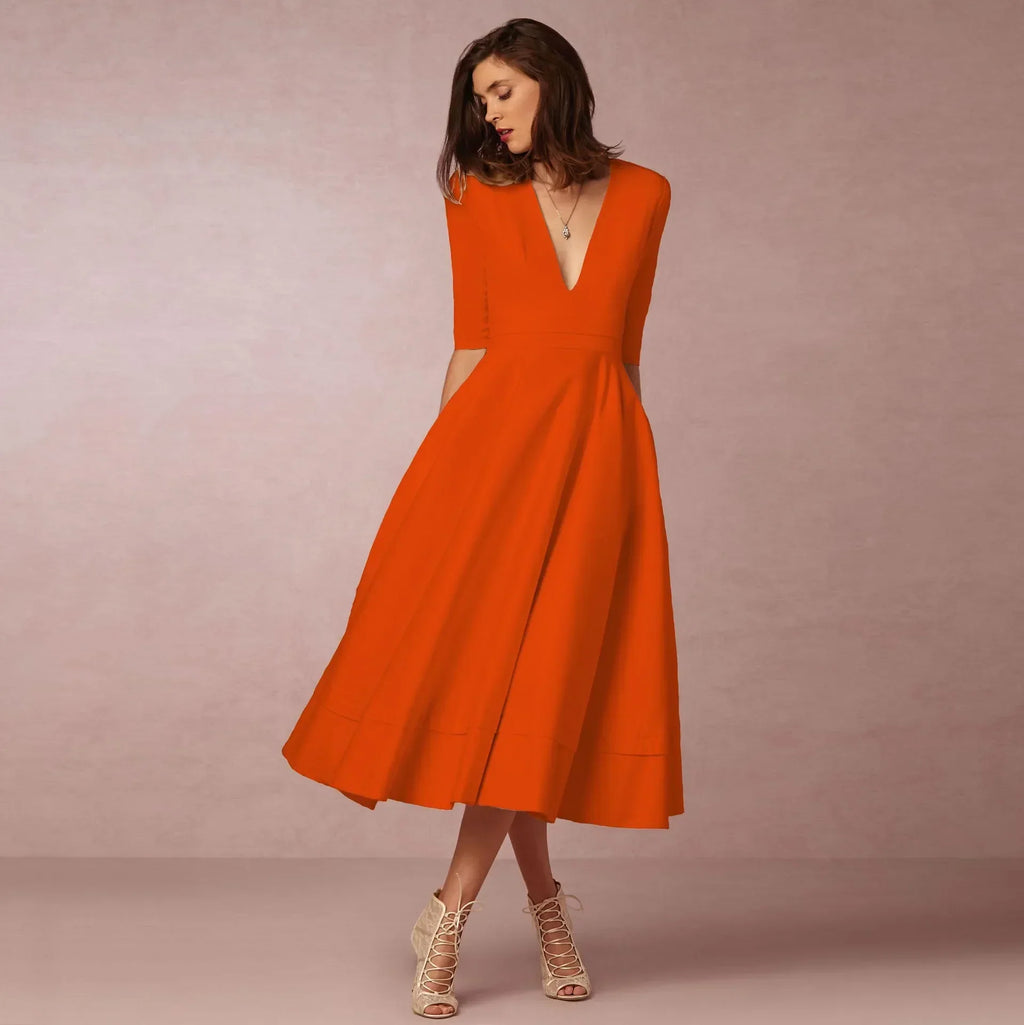 Vestido Midi Elegante para Mujeres