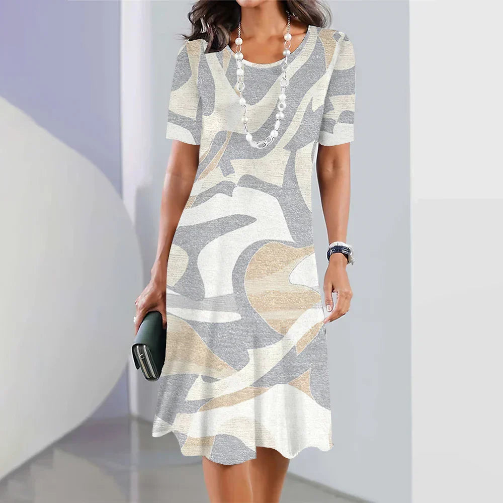 Vestido Midi Estampado para Mujeres