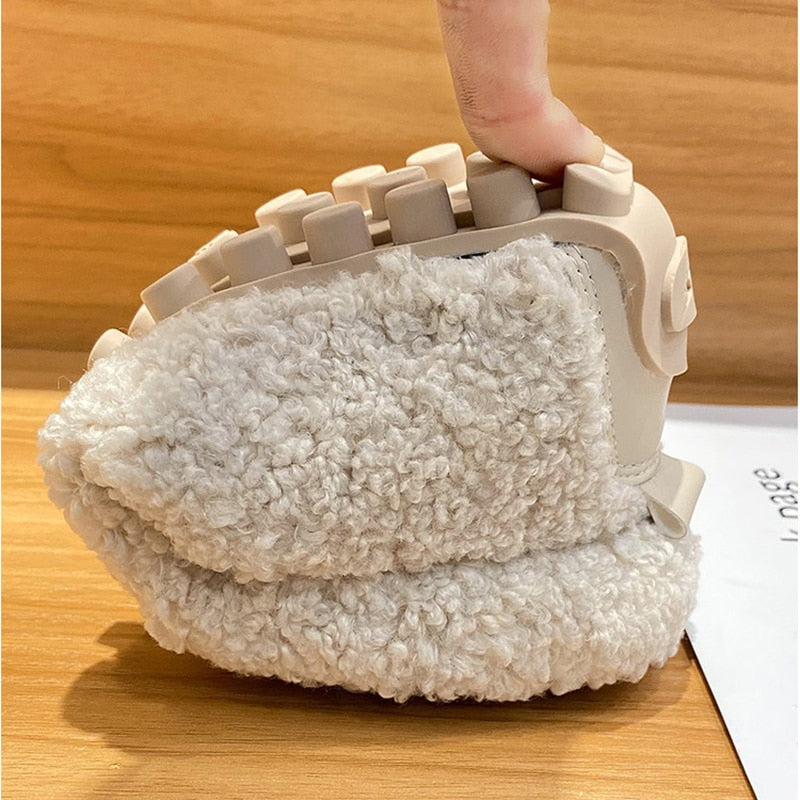 Zapatos Planos de Felpa para Mujer