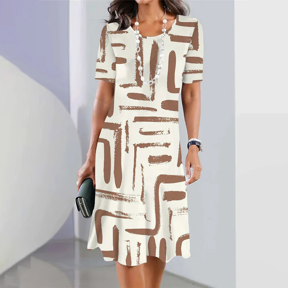 Vestido Midi Estampado para Mujeres