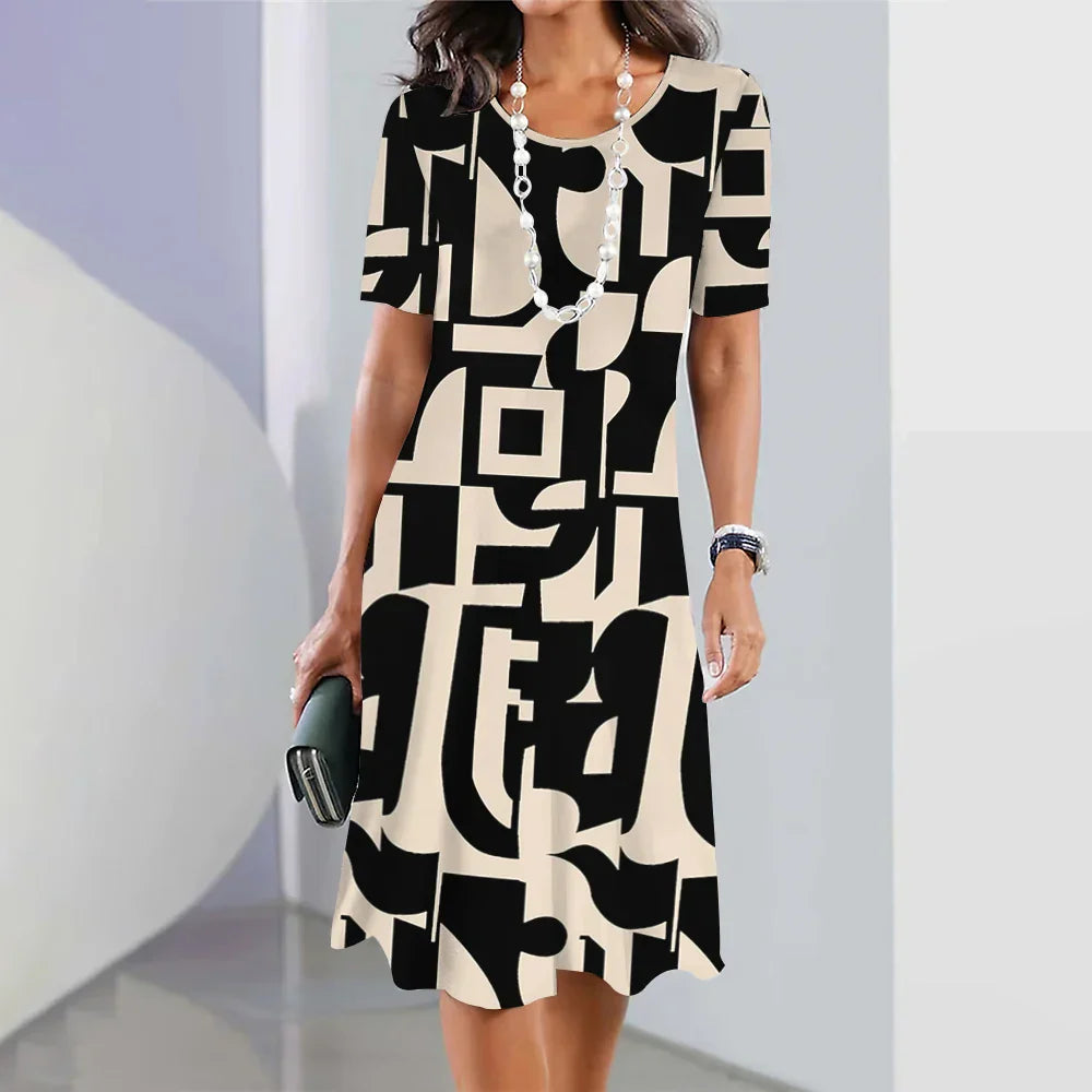 Vestido Midi Estampado para Mujeres