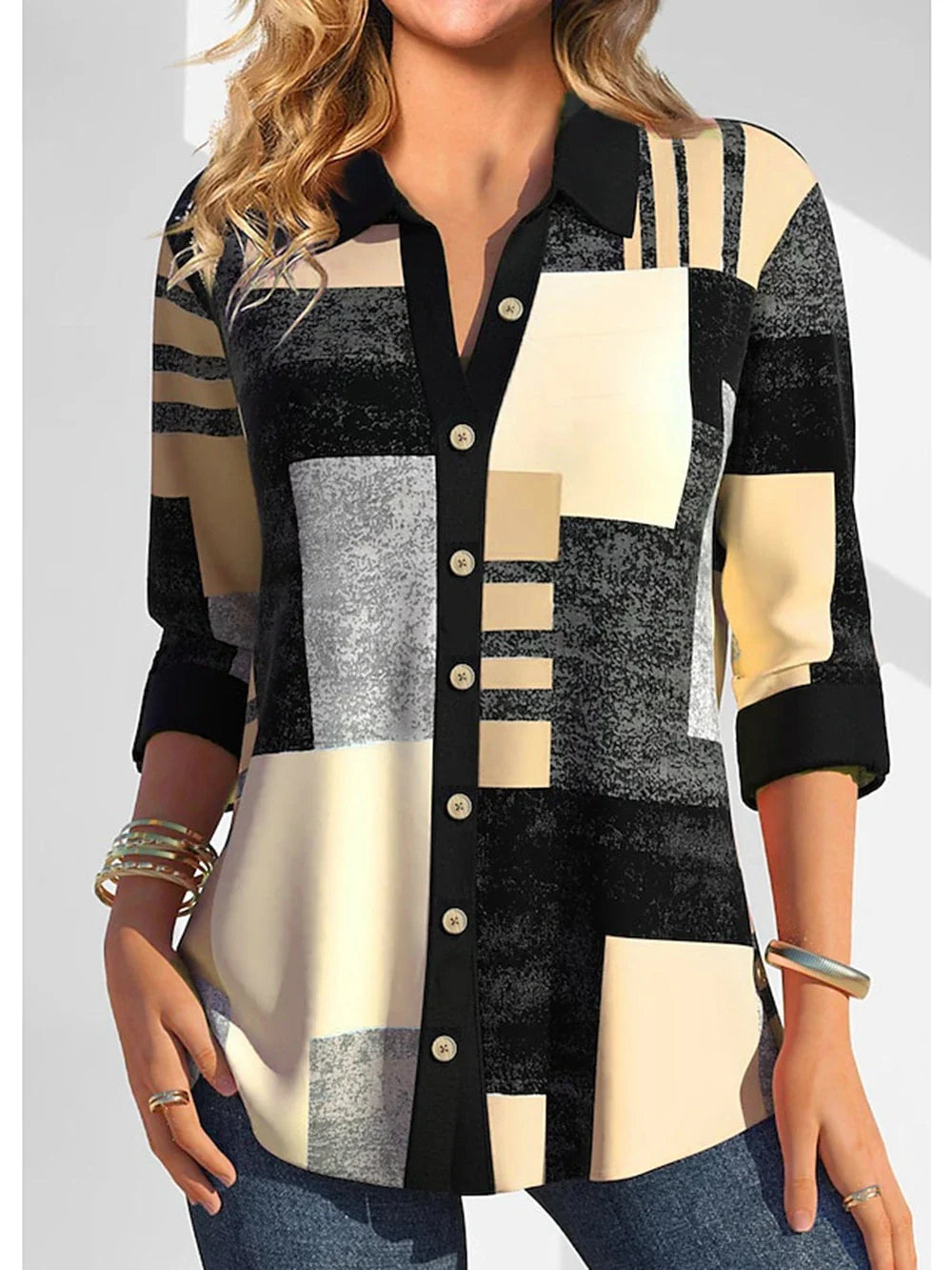 Blusa Estampada 3D para Mujer