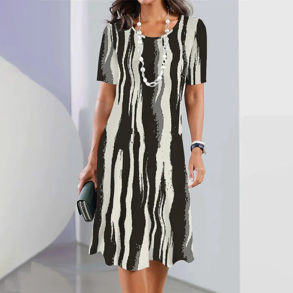 Vestido Midi Estampado para Mujeres