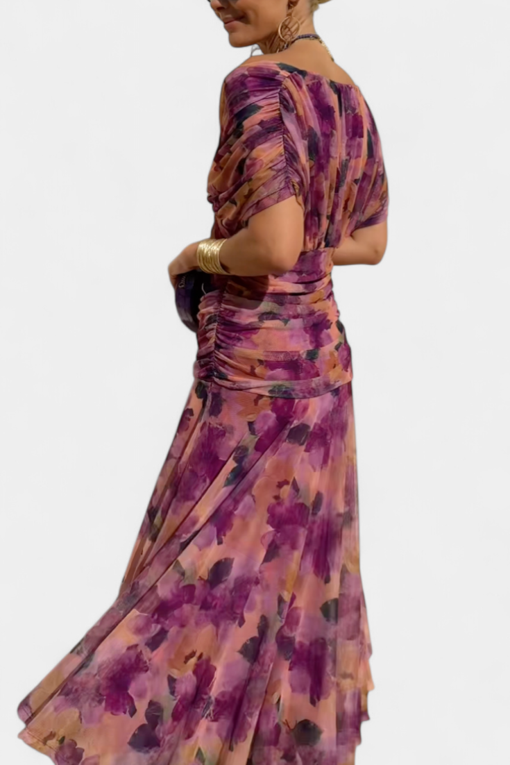 Vestido Largo Estampado Floral para Mujer