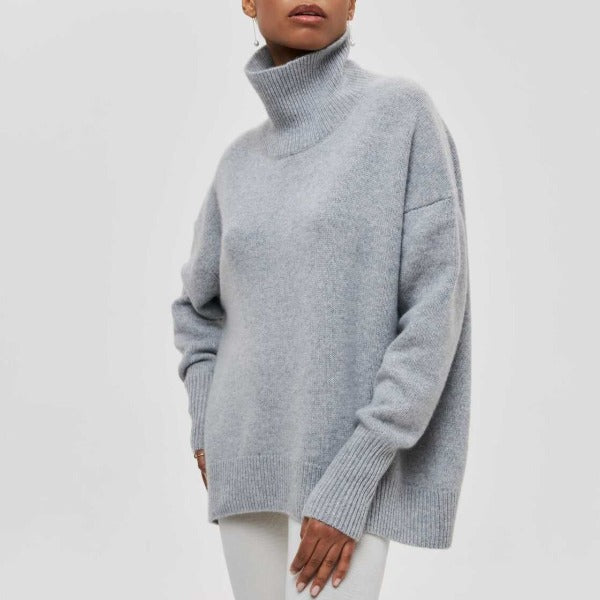 Oversized Turtleneck Sweater for Women