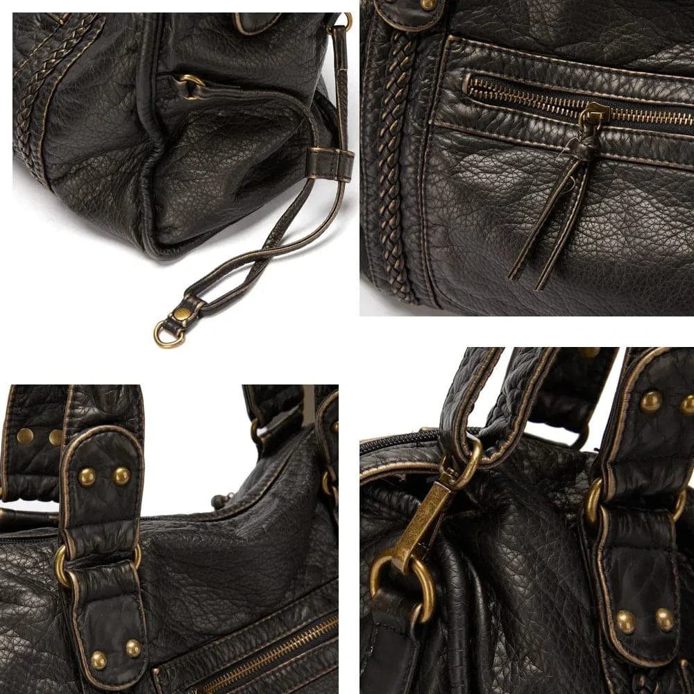 Bolso grande de estilo vintage para mujer