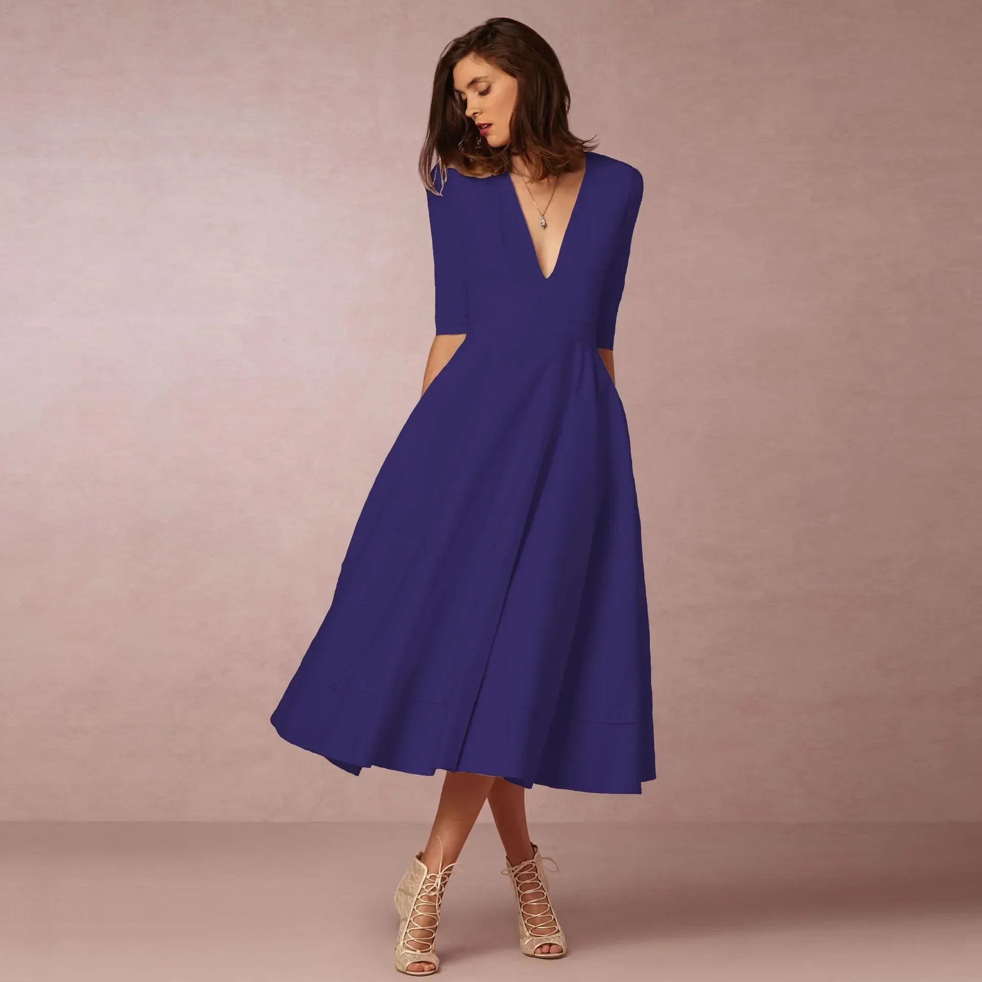 Vestido Midi Elegante para Mujeres