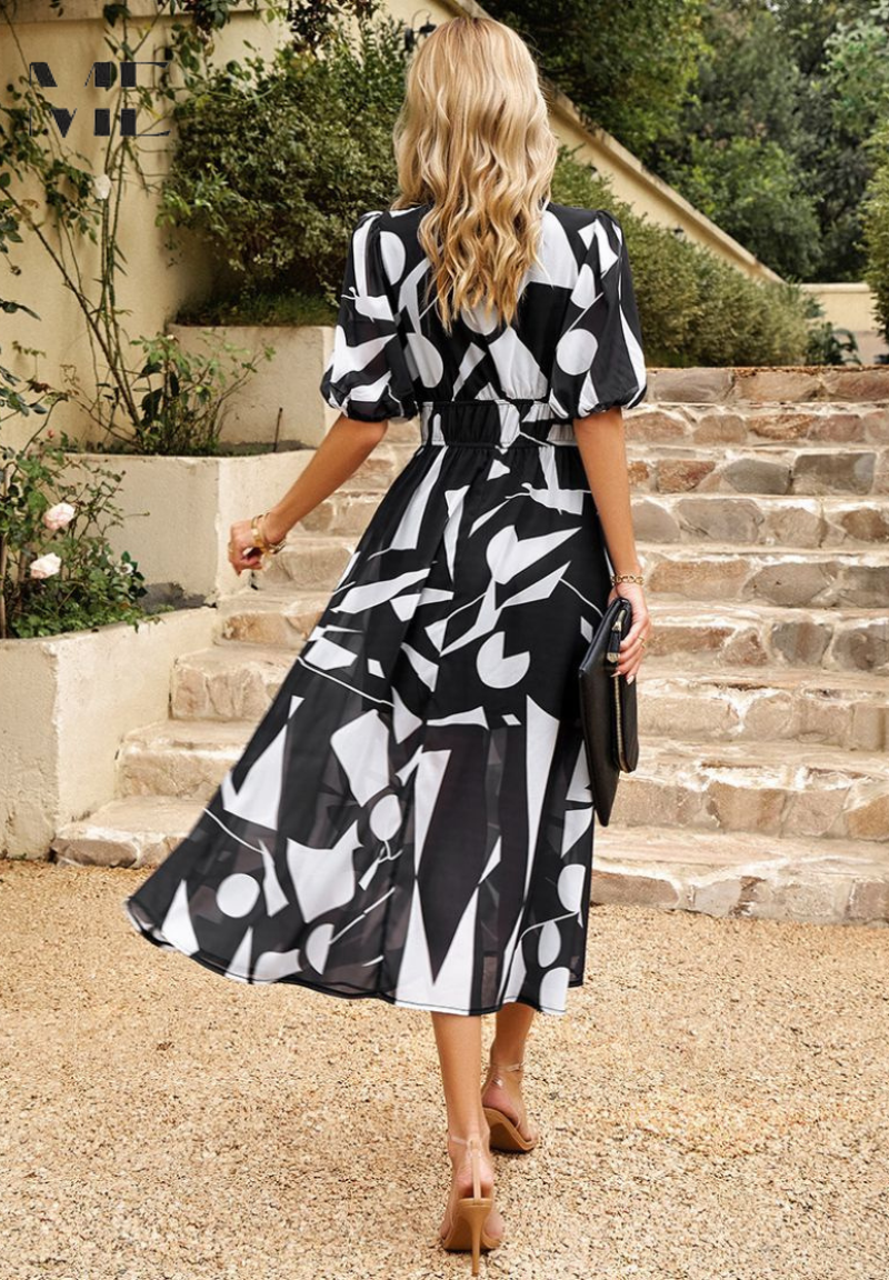 Vestido Largo Estampado para Mujer
