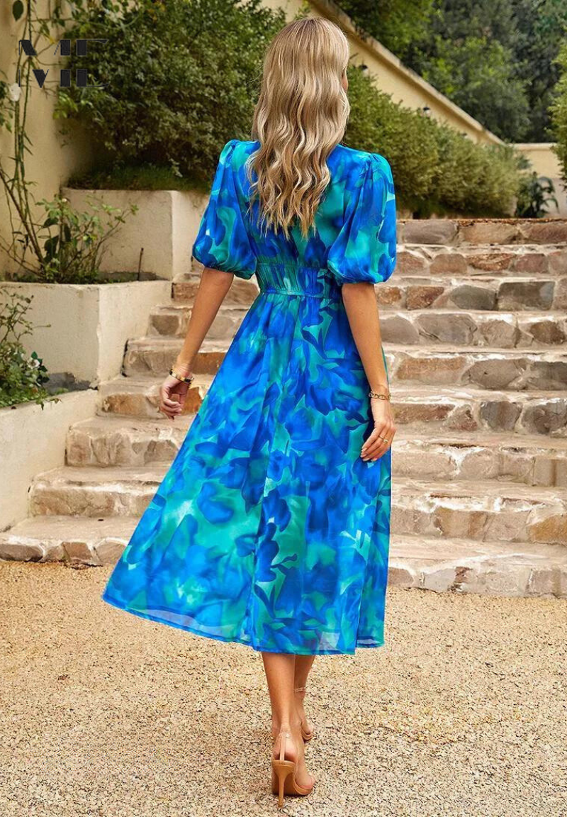 Vestido Largo Estampado para Mujer