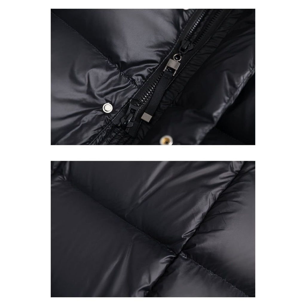 Abrigo Puffer Largo con Capucha para Mujer