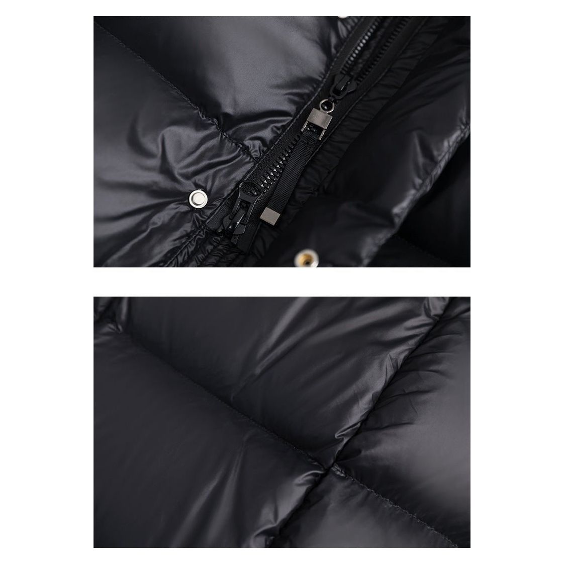 Abrigo Puffer Largo con Capucha para Mujer