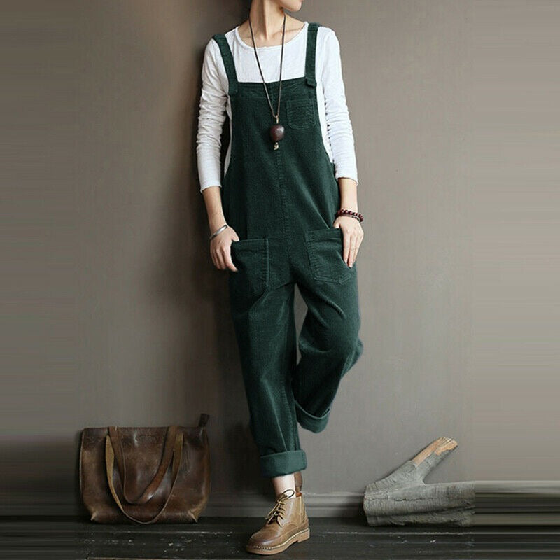 Loose Fit Gardening Overalls for Women