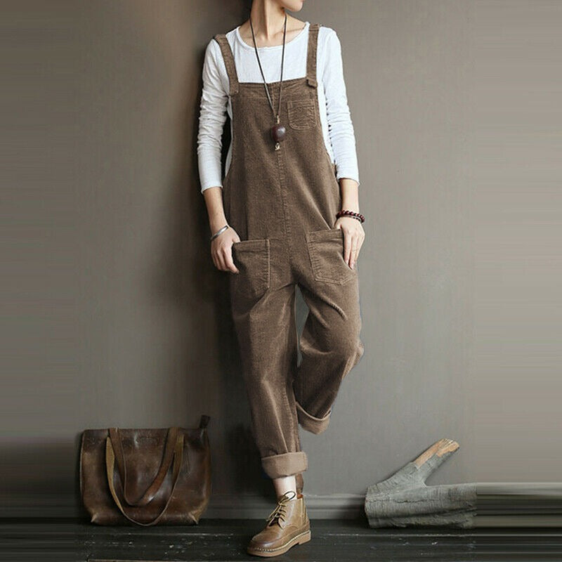 Loose Fit Gardening Overalls for Women