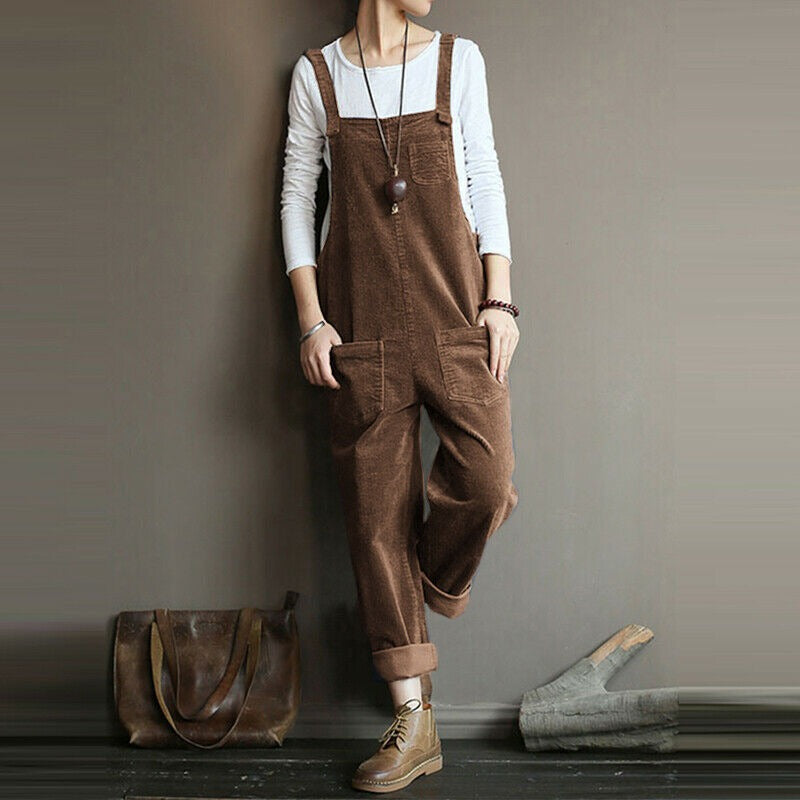 Loose Fit Gardening Overalls for Women
