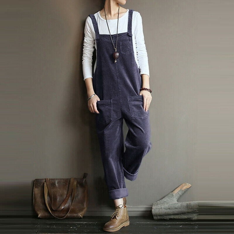 Loose Fit Gardening Overalls for Women