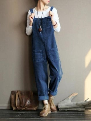 Loose Fit Gardening Overalls for Women