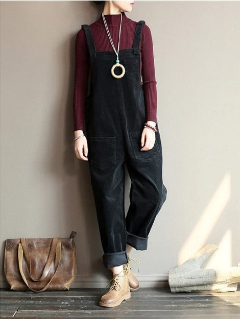 Loose Fit Gardening Overalls for Women