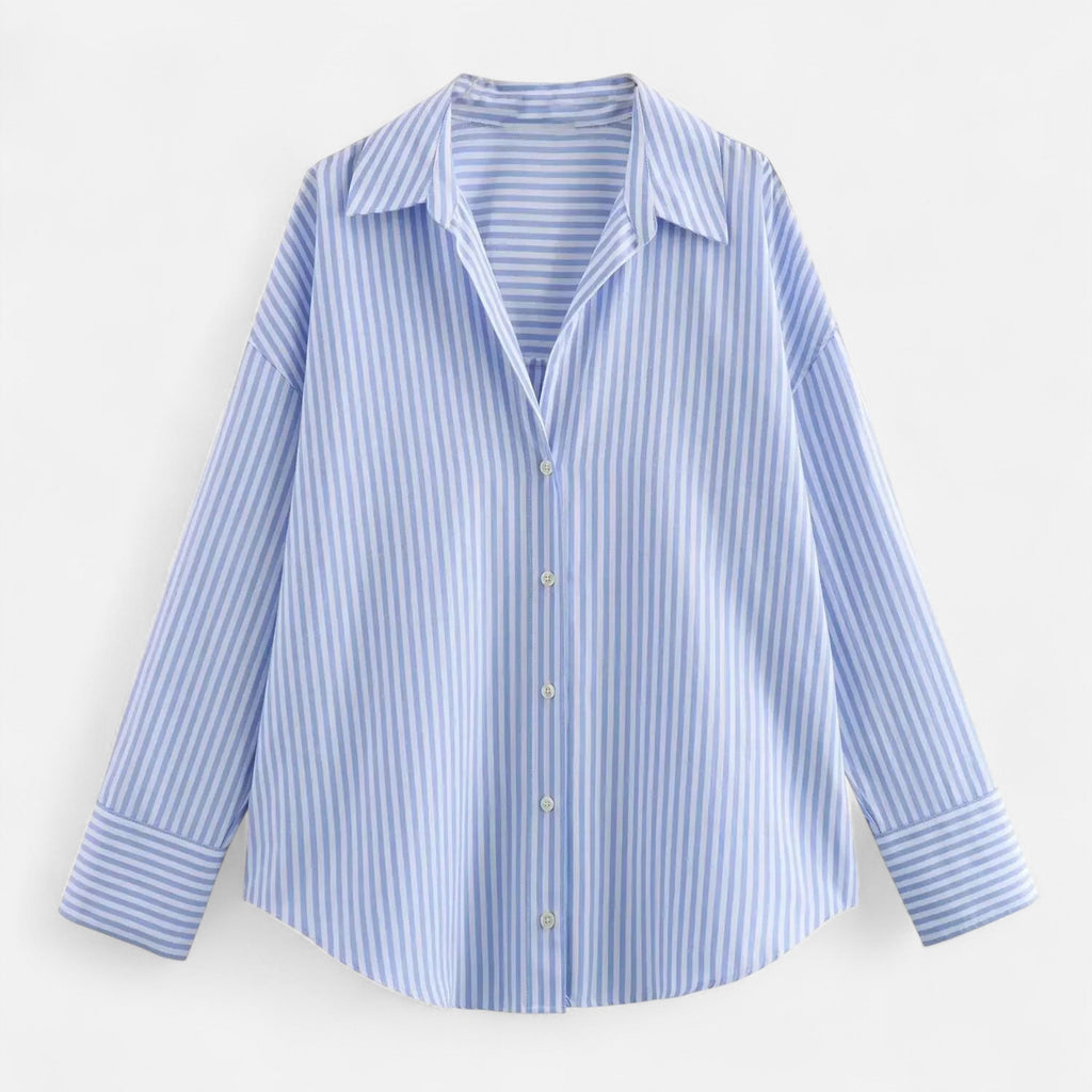 Blusa de Oxford para mujer con botones