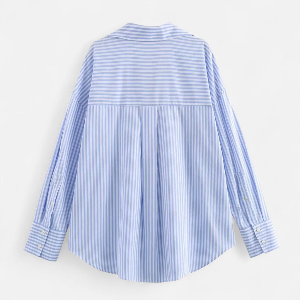 Blusa de Oxford para mujer con botones