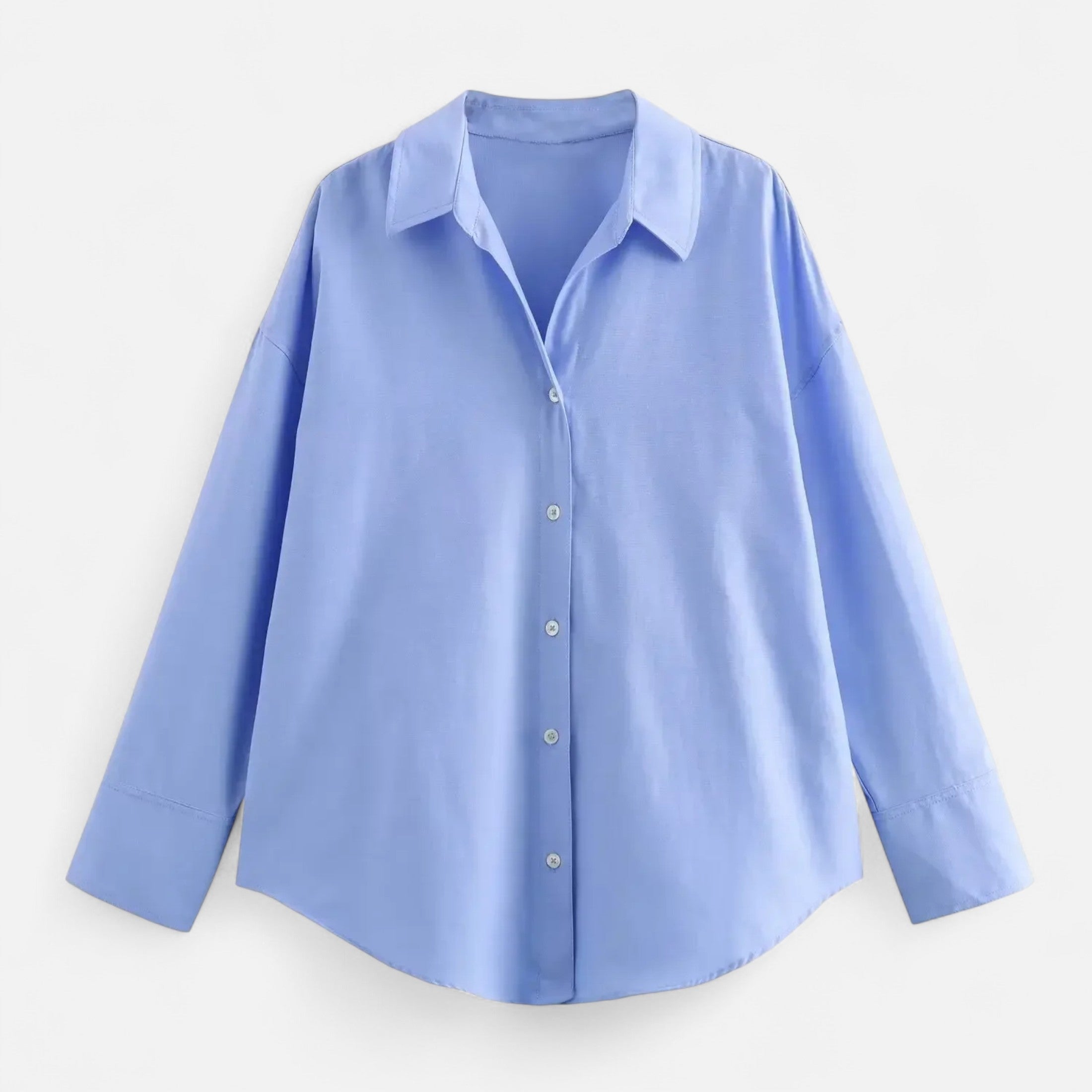 Blusa de Oxford para mujer con botones