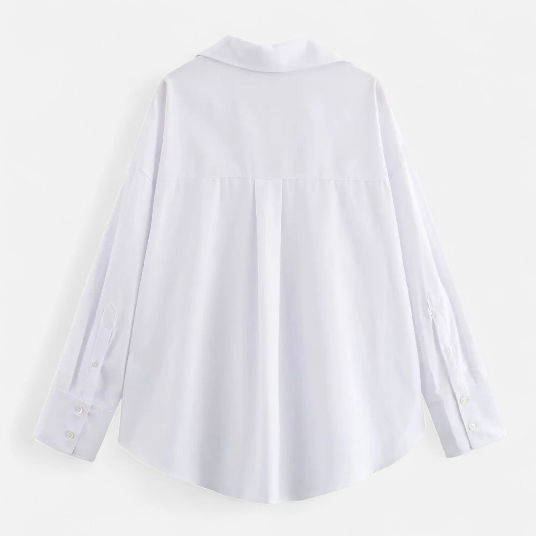 Blusa de Oxford para mujer con botones