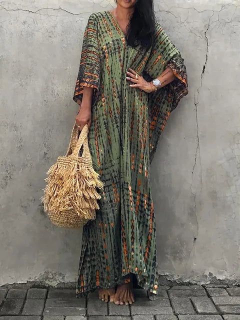 Vestido Maxi de Algodón para Mujer