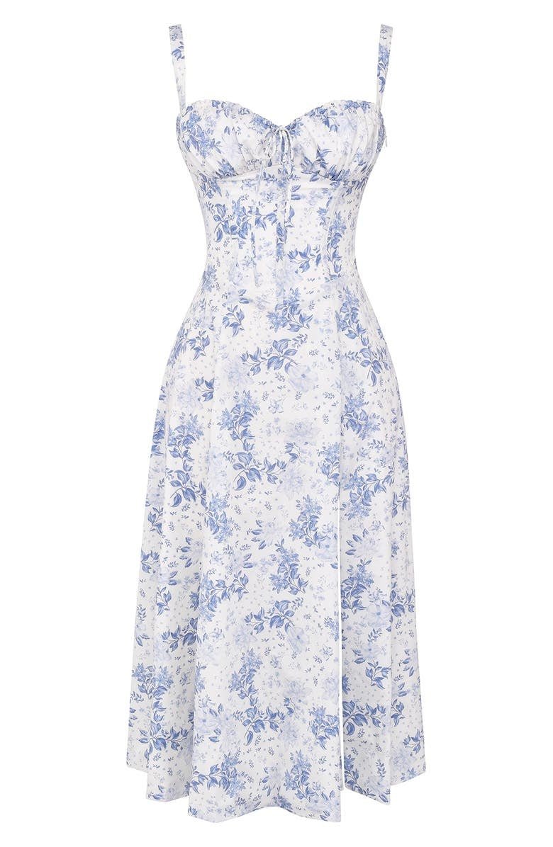 Vestido Midi Estampado con Tirantes para Mujer